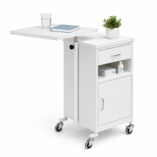 Noční stolek s otočnou jídelní deskou, BEDSIDE CAB M WE