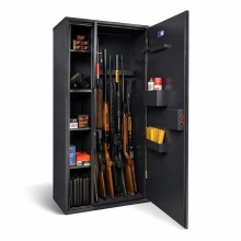 Skříň na 7 zbraní se zámkem na klíč, GUNCAB PT 1300/650/350 K 7016