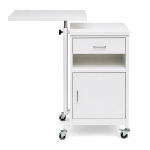 Noční stolek s otočnou jídelní deskou, BEDSIDE CAB M WE
