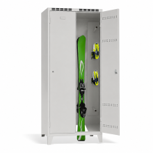2-dveřová šatní skříň s dlouhými dveřmi pro lyžaře, LOCKER H 2 SKI