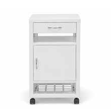 Pojízdný kovový noční stolek, BEDSIDE CAB H WE