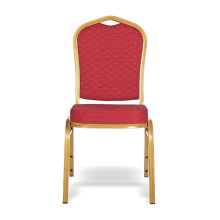 Židle se zlatým rámem a červeným potahem, HALLSEAT MX STRONG GD/RD