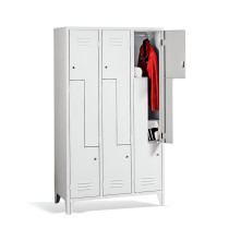 LOCKER CH Z6 F - 6dveřová šatní skříň s dvířky ve tvaru Z