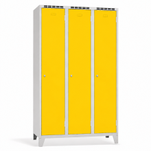 3-dveřová šatní skříň s dlouhými dveřmi pro lyžaře, LOCKER H 3 SKI