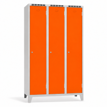 3-dveřová šatní skříň s dlouhými dveřmi pro lyžaře, LOCKER H 3 SKI