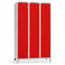 3-dveřová šatní skříň s dlouhými dveřmi pro lyžaře, LOCKER H 3 SKI