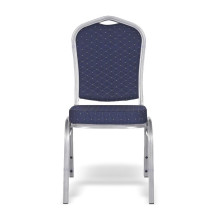 Židle se stříbrným rámem a modrým potahem, HALLSEAT MX STRONG SR/BE