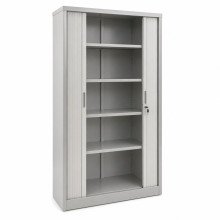 Kancelářská skříň s rolovacími dveřmi, ROLOCAB CH 1950/1000/420 GY