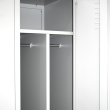 LOCKER CH 2 BWF - 2-dveřová šatní skříň s dělicí přepážkou