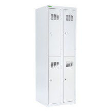 4dveřová šatní skříň s krátkými dveřmi, LOCKER H 2/4