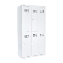 6dveřová šatní skříň s krátkými dveřmi, LOCKER H 3/6