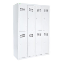 8dveřová šatní skříň s krátkými dveřmi, LOCKER H 4/8