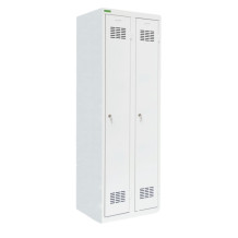 Dvoudveřová šatní skříň s dlouhými dveřmi, LOCKER H2