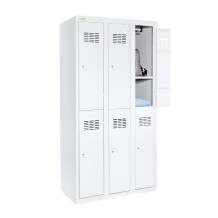 6dveřová šatní skříň s krátkými dveřmi, LOCKER H 3/6
