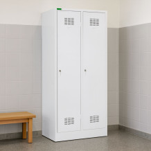 2dveřová šatní skříň s přepážkou, LOCKER H 2 BW, ilustrační foto