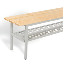 Police na obuv k šatníkové lavici o šířce 2000 mm, BRIDGE SHELF BN 2000