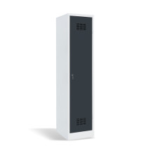 1dveřová šatní skříň s přepážkou, LOCKER H 1 BW