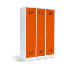3dveřová šatní skříň s přepážkou, LOCKER H 3 BW