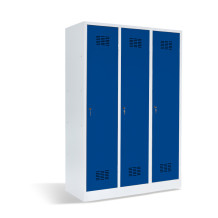 3dveřová šatní skříň s přepážkou, LOCKER H 3 BW