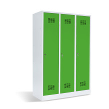 3dveřová šatní skříň s přepážkou, LOCKER H 3 BW
