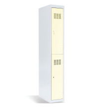2dveřová šatní skříň s krátkými dveřmi, LOCKER H 1/2 s doplněnými nožičkami