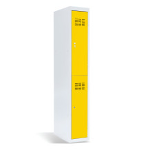 2dveřová šatní skříň s krátkými dveřmi, LOCKER H 1/2 s doplněnými nožičkami