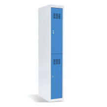 2dveřová šatní skříň s krátkými dveřmi, LOCKER H 1/2 s doplněnými nožičkami