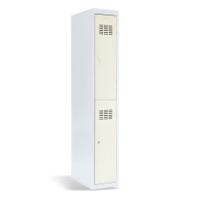 2dveřová šatní skříň s krátkými dveřmi, LOCKER H 1/2 s doplněnými nožičkami