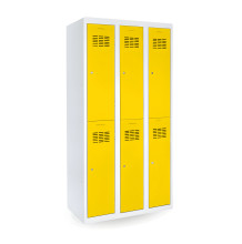 6dveřová šatní skříň s krátkými dveřmi, LOCKER H 3/6