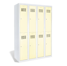 8dveřová šatní skříň s krátkými dveřmi, LOCKER H 4/8