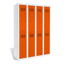 8dveřová šatní skříň s krátkými dveřmi, LOCKER H 4/8