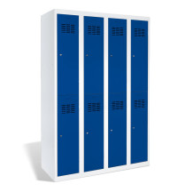 8dveřová šatní skříň s krátkými dveřmi, LOCKER H 4/8