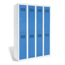 8dveřová šatní skříň s krátkými dveřmi, LOCKER H 4/8