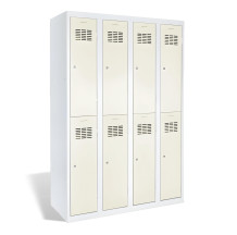 8dveřová šatní skříň s krátkými dveřmi, LOCKER H 4/8