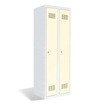 Dvoudveřová šatní skříň s dlouhými dveřmi, LOCKER H2