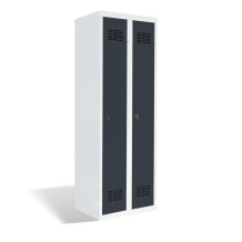 Dvoudveřová šatní skříň s dlouhými dveřmi, LOCKER H2