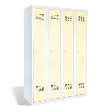 4dveřová šatní skříň s dlouhými dveřmi, LOCKER H 4