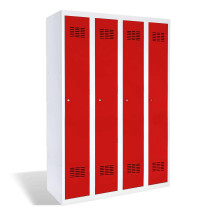 4dveřová šatní skříň s dlouhými dveřmi, LOCKER H 4