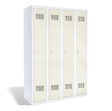 4dveřová šatní skříň s dlouhými dveřmi, LOCKER H 4