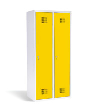 2-dveřová šatní skříň s přepážkou, LOCKER M 2 BW