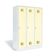 3dveřová šatní skříň s přepážkou, LOCKER M 3 BW
