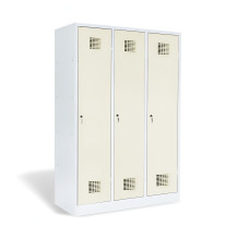 3dveřová šatní skříň s přepážkou, LOCKER M 3 BW
