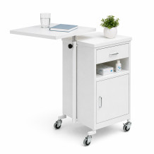 Noční stolek s otočnou jídelní deskou, BEDSIDE CAB M WE