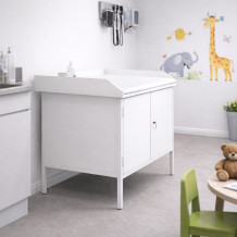 Přebalovací stolek s uzamykatelnou skříňkou, HOPITAL CHANGING TABLE ZR LOCK, ilustrační foto