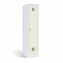 1-dveřová šatní skříň s přepážkou, LOCKER M 1 BW