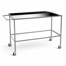 Nerezový stolek na kolečkách, HOSPI TROLLEY M SS