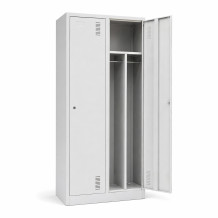 2dveřová šatní skříň s přepážkou, LOCKER CH 2 BW