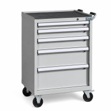Dílenský kontejner s 5 zásuvkami, CONTI ROLL PK 1060/730 D5 NW