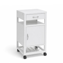 Pojízdný kovový noční stolek, BEDSIDE CAB H WE