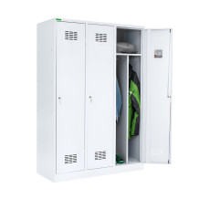 3dveřová šatní skříň s přepážkou, LOCKER H 3 BW